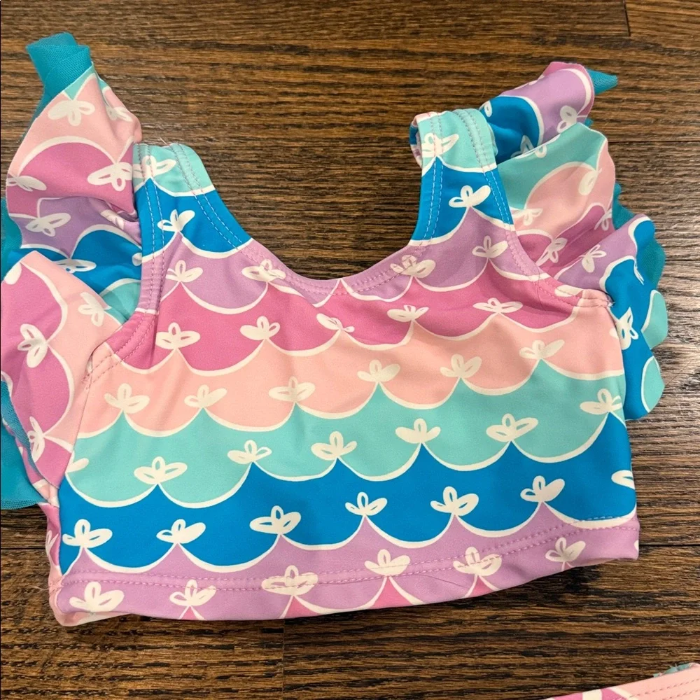 Ruffle Butts Mermaid Butterfly Tankini 12-18 Months